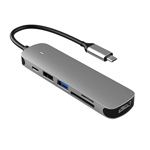 hubs 6 in1 usb 3.0 hub type c adapter with -compatible /pd/tf/sdmultiport micro-sd tf pd card reader
hubs 6 in1 usb 3.0 hub type c adapter with -compatible /pd/tf/sdmultiport micro-sd tf pd card reader