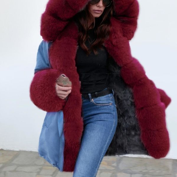 women's down & parkas jocoo jolee hooded fur collar europe and america style long parka for women winter thick warm coats casual jacket, Black
women's down & parkas jocoo jolee hooded fur collar europe and america style long parka for women winter thick warm coats casual jacket, Black