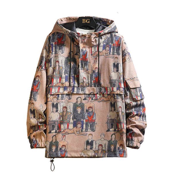 men's jackets new graffiti jacket camo pullover s hong kong style streetwear hoody coat patchwork hip hop casual outerwear r7xp, Black;brown
men's jackets new graffiti jacket camo pullover s hong kong style streetwear hoody coat patchwork hip hop casual outerwear r7xp, Black;brown