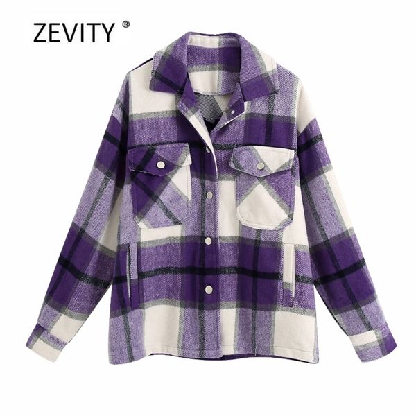 women vintage color matching plaid print chic casual jacket ladies double pocket long sleeve outwear leisure coat ct518 210420, Black;brown
women vintage color matching plaid print chic casual jacket ladies double pocket long sleeve outwear leisure coat ct518 210420, Black;brown