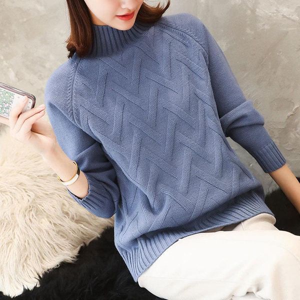 women's sweaters womens 2021 winter twist half turtleneck sweater women thick pullover jumper knitted pull female shirt lady cloths, White;black
women's sweaters womens 2021 winter twist half turtleneck sweater women thick pullover jumper knitted pull female shirt lady cloths, White;black