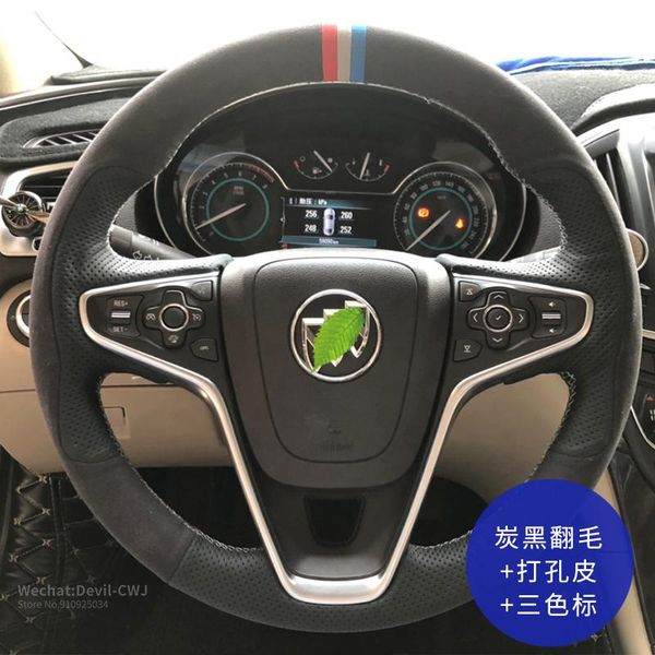 suede leather steering wheel cover for buick encore enclave regal larcosse envision excelle auto parts interior accessories 
suede leather steering wheel cover for buick encore enclave regal larcosse envision excelle auto parts interior accessories