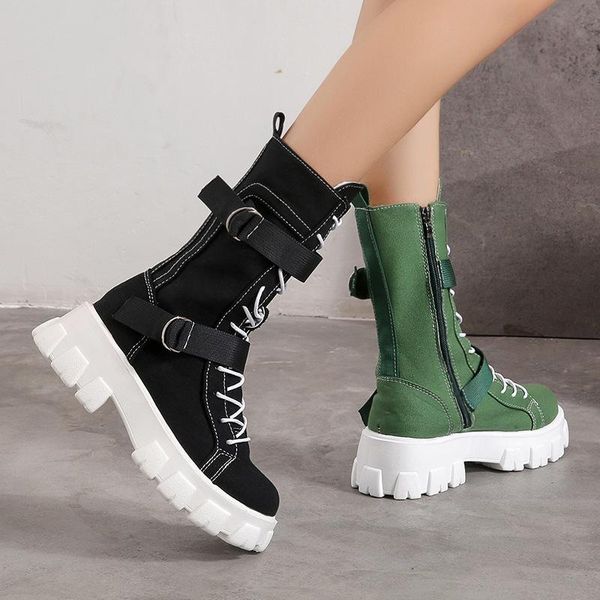 boots women shoes 2021 autumn trendy platform comfortable zipper casual canvas mid-calf round toe flat femmes bottes, Black
boots women shoes 2021 autumn trendy platform comfortable zipper casual canvas mid-calf round toe flat femmes bottes, Black