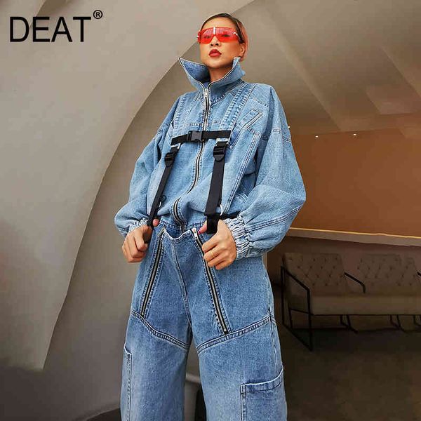 autumn and winter fashion casual loose long-sleeved high-neck tie asymmetrical zipper strap denim jumpsuit women sg416 210421, Black;white
autumn and winter fashion casual loose long-sleeved high-neck tie asymmetrical zipper strap denim jumpsuit women sg416 210421, Black;white