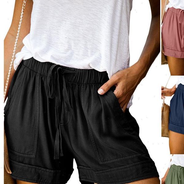 women shorts plus size casual solid multi pocket woman drawstring short pants spodenki for, White;black
women shorts plus size casual solid multi pocket woman drawstring short pants spodenki for, White;black