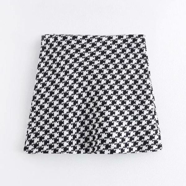 skirts 2021 women vintage houndstooth pattern tweed woolen a line skirt faldas mujer ladies retro back zipper mini qun552, Black
skirts 2021 women vintage houndstooth pattern tweed woolen a line skirt faldas mujer ladies retro back zipper mini qun552, Black
