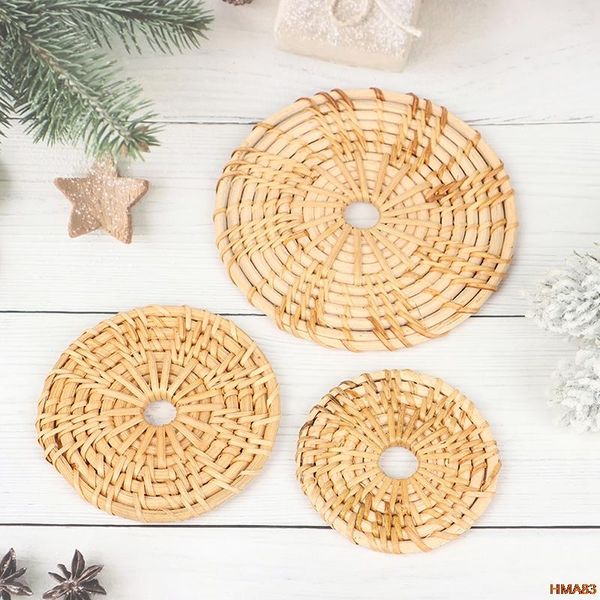 mats & pads rattan woven table insulation plates shooting props japanese home furnishing decorations anti-scalding mat