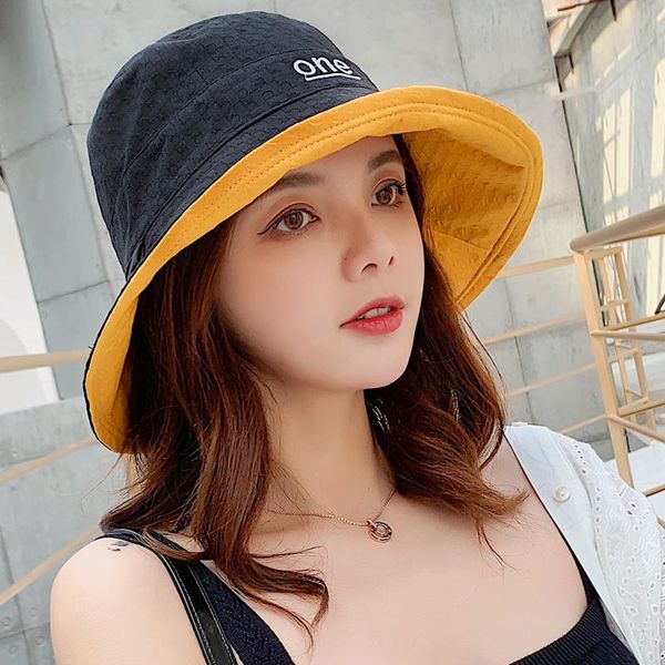 wide brim hats sun hat women spring and summer double-sided letter cloth foldable bucket cap wild two-color fisherman caps, Blue;gray
wide brim hats sun hat women spring and summer double-sided letter cloth foldable bucket cap wild two-color fisherman caps, Blue;gray