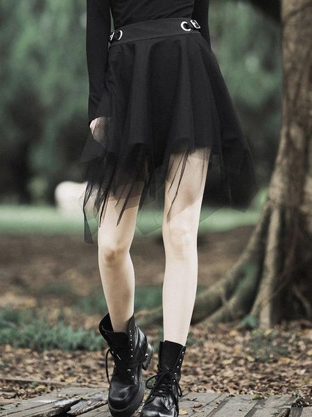 skirts punk rave women design irregular mesh short skirt asymmetric hem slim slimming a word, Black
skirts punk rave women design irregular mesh short skirt asymmetric hem slim slimming a word, Black