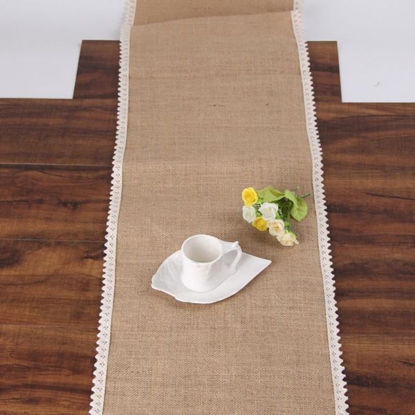 table cloth 30x180cm vintage burlap lace runner natural jute country party wedding decoration
table cloth 30x180cm vintage burlap lace runner natural jute country party wedding decoration