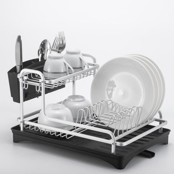 tier silver stainless aluminum kitchen dish rack sink drainer plate drying shelf organizer accessories cutlery glass storage & organization
tier silver stainless aluminum kitchen dish rack sink drainer plate drying shelf organizer accessories cutlery glass storage & organization