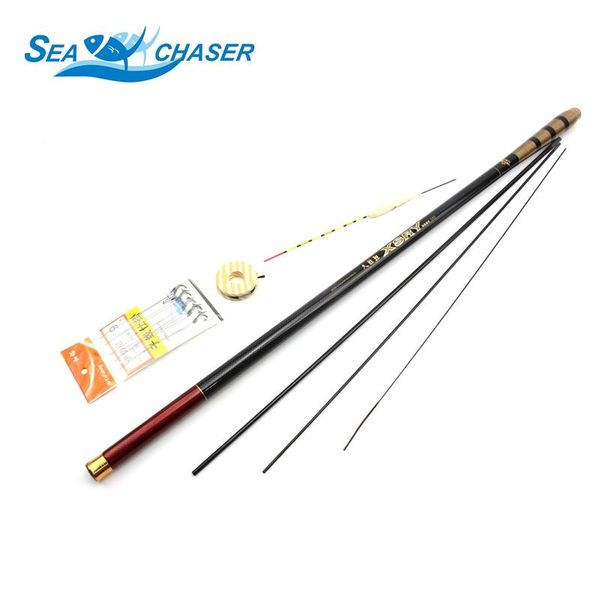 high carbon super hard carp fishing rod 3.6-7.2m sea for fish and 3spare tips boat rods