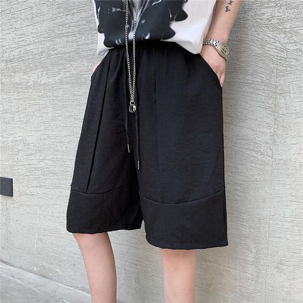 men's shorts 2021 summer fashion harajuku design harlan linen thin breathable capris loose men, White;black
men's shorts 2021 summer fashion harajuku design harlan linen thin breathable capris loose men, White;black