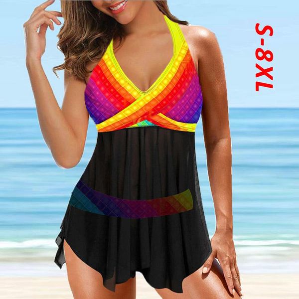 large size 8xl push up tankini set swimsuit women swimwear colorful print bathing suit beach swim plus female two-piece suits
large size 8xl push up tankini set swimsuit women swimwear colorful print bathing suit beach swim plus female two-piece suits
