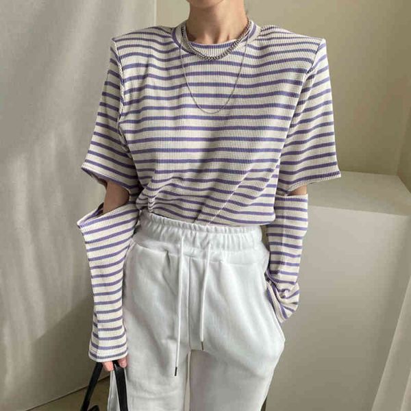 colorfaith women spring summer t-shirt striped cutout vintage oversized fashionable korean style wild ladies t3279 210427, White
colorfaith women spring summer t-shirt striped cutout vintage oversized fashionable korean style wild ladies t3279 210427, White