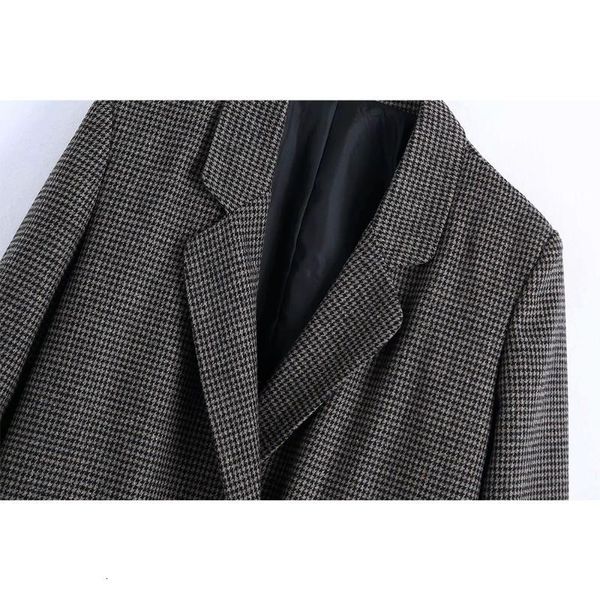 2021 autumn winter women coat houndstooth double breasted pockets casual checked windbreaker woman jackets outfits e2fp, Black
2021 autumn winter women coat houndstooth double breasted pockets casual checked windbreaker woman jackets outfits e2fp, Black