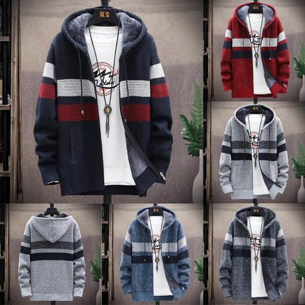 racing jackets mens thick warm fleece lined hooded fluff cardigans hoodie winter zip up coat cotton blend jacket sweatshirt, Black;red
racing jackets mens thick warm fleece lined hooded fluff cardigans hoodie winter zip up coat cotton blend jacket sweatshirt, Black;red