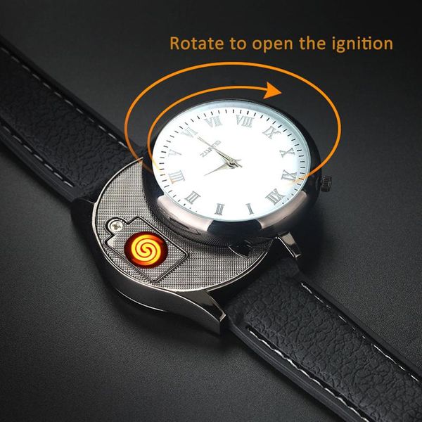 wristwatches cigarette lighter watch men replaceable heating wire usb charging flameless casual creative quartz bl559 1pcs, Slivery;brown
wristwatches cigarette lighter watch men replaceable heating wire usb charging flameless casual creative quartz bl559 1pcs, Slivery;brown