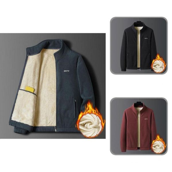 men's jackets skin-friendly stylish soft plush casual winter coat warm autumn zip up for school, Black;brown
men's jackets skin-friendly stylish soft plush casual winter coat warm autumn zip up for school, Black;brown