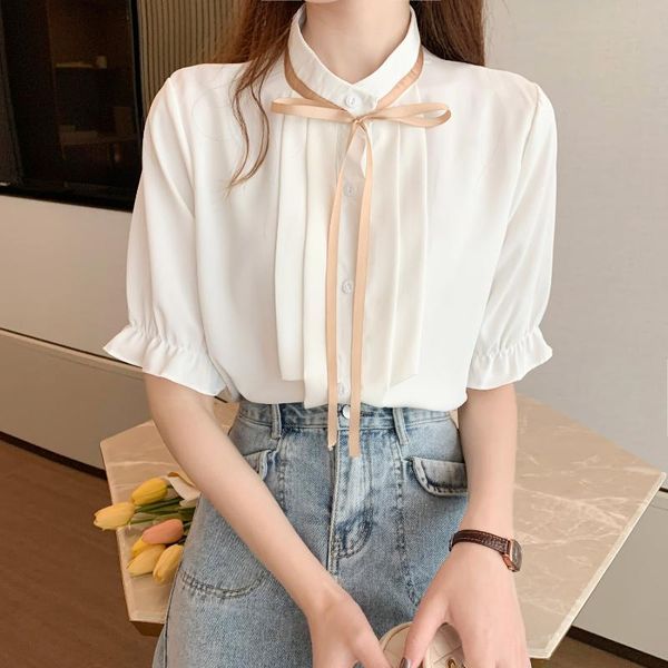 women's blouses & shirts is lace-up pressure pleated shirt 2021 summer female temperament coat design feeling small chiffon white
women's blouses & shirts is lace-up pressure pleated shirt 2021 summer female temperament coat design feeling small chiffon white