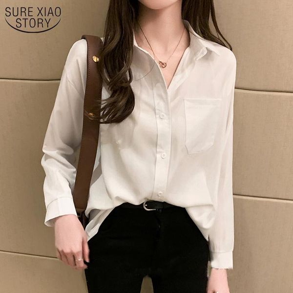 women's blouses & shirts autumn women office lady collar fashion blusas mujer de moda 2021 loose korean clothing 10614, White
women's blouses & shirts autumn women office lady collar fashion blusas mujer de moda 2021 loose korean clothing 10614, White
