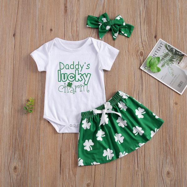 baby girl romper skirt suit clover lucky printed round neck short sleeve loose half dress bowknot headband 0-24months clothing sets, White
baby girl romper skirt suit clover lucky printed round neck short sleeve loose half dress bowknot headband 0-24months clothing sets, White