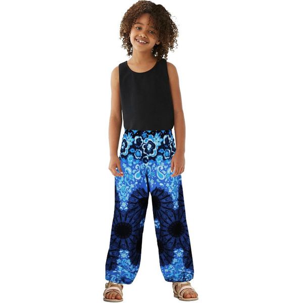 product digital printing family wear breathable lantern yoga pants, loose feet, children's dance pants matching outfits, Blue
product digital printing family wear breathable lantern yoga pants, loose feet, children's dance pants matching outfits, Blue
