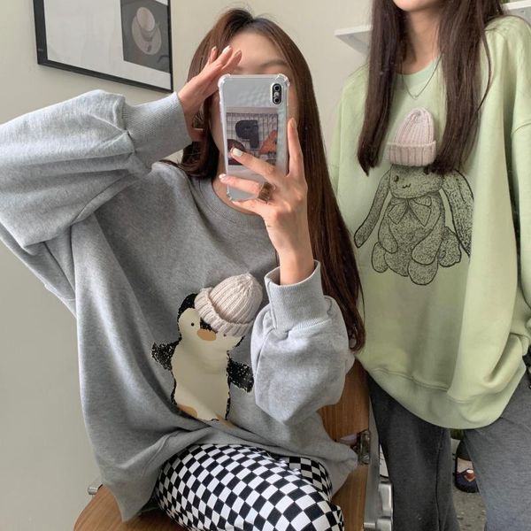 women's hoodies & sweatshirts long sleeve kawaii hoodie women 2021 loose csual o-neck cartoon autumn simple oversize female, Black
women's hoodies & sweatshirts long sleeve kawaii hoodie women 2021 loose csual o-neck cartoon autumn simple oversize female, Black