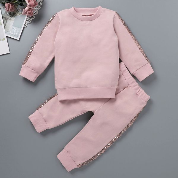 spring new children suit solid color girl sweater fashion long sleeve two piece set, White
spring new children suit solid color girl sweater fashion long sleeve two piece set, White