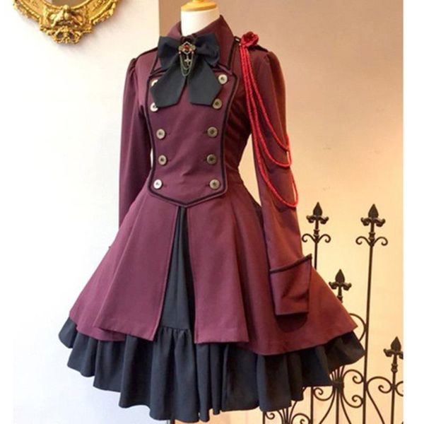 casual dresses xuxi women renaissance retro bow fashion long-sleeved ruffle dress holiday gift spring autumn 2021 e1066, Black;gray
casual dresses xuxi women renaissance retro bow fashion long-sleeved ruffle dress holiday gift spring autumn 2021 e1066, Black;gray