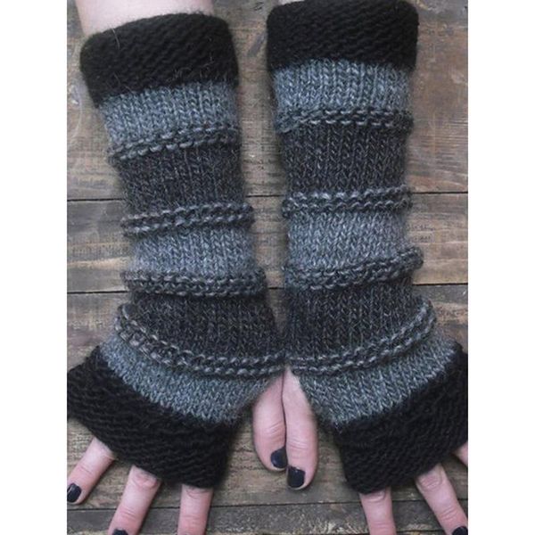 five fingers gloves autumn winter knitted fingerless breathable stitching striped warm long arm sleeve universal style for fashion, Blue;gray
five fingers gloves autumn winter knitted fingerless breathable stitching striped warm long arm sleeve universal style for fashion, Blue;gray