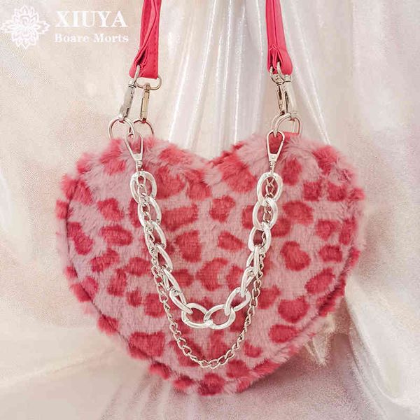 evening bags xiuya japanese gothic lolita shoulder women pink leopard rabbit fur heart shape female handbags with chain purses jtak
evening bags xiuya japanese gothic lolita shoulder women pink leopard rabbit fur heart shape female handbags with chain purses jtak