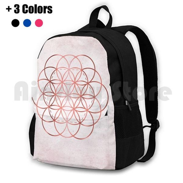 rose gold flower of life outdoor hiking backpack waterproof camping travel pink boho sacred geometry
rose gold flower of life outdoor hiking backpack waterproof camping travel pink boho sacred geometry