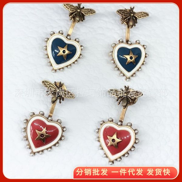 charms brass oil dripping bee love earrings cartoon lovely girl sen fairy net red bee, Golden
charms brass oil dripping bee love earrings cartoon lovely girl sen fairy net red bee, Golden