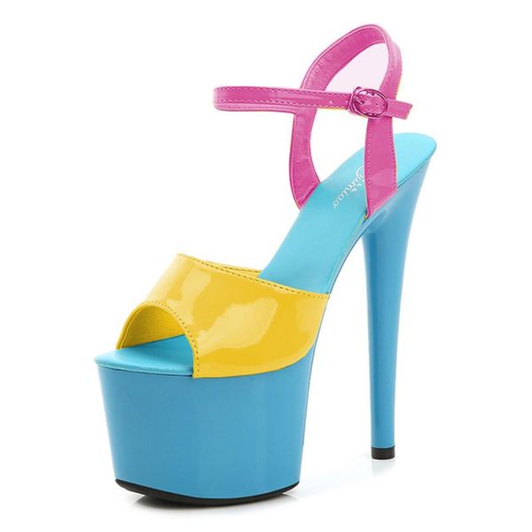 walking show artifact model high-heeled shoes sandals thin-heeled 17/20cm platform hate sky summer, Black
walking show artifact model high-heeled shoes sandals thin-heeled 17/20cm platform hate sky summer, Black