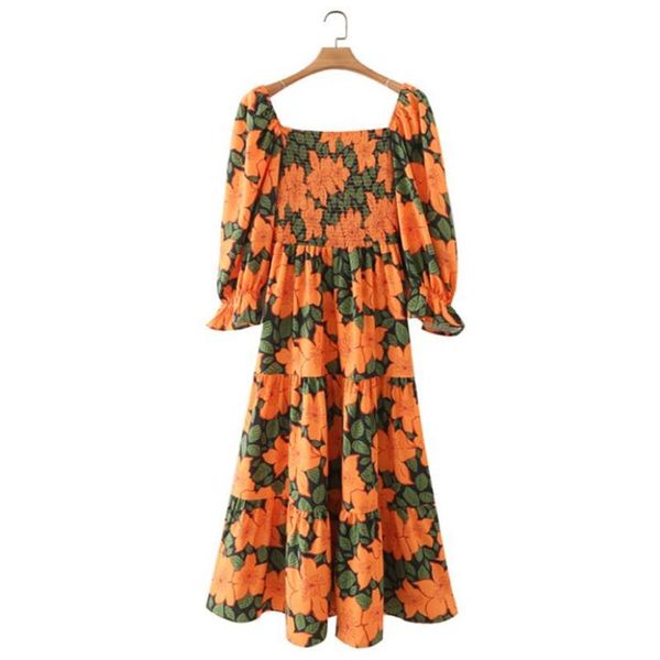 casual dresses floral print dress women vintage square collar pleate high waist ruffled beach long sleeve elegant party sundress, Black;gray
casual dresses floral print dress women vintage square collar pleate high waist ruffled beach long sleeve elegant party sundress, Black;gray