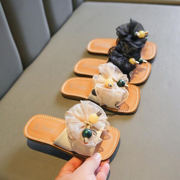 slipper girls slippers summer wear 2021 little princess soft bottom sandals teen lace ribbons jids dress shoes e06092, Black;grey
slipper girls slippers summer wear 2021 little princess soft bottom sandals teen lace ribbons jids dress shoes e06092, Black;grey