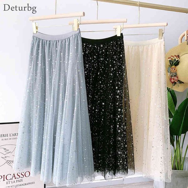 casual dresses women's elegant starry sky pattern mesh skirt korean high waist stamping blingbling pleated midi skirts 2021 spring, Black;gray
casual dresses women's elegant starry sky pattern mesh skirt korean high waist stamping blingbling pleated midi skirts 2021 spring, Black;gray