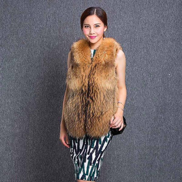 women's fur & faux fall winter fashion vest imitation raccoon thickened foreign trade style, Black
women's fur & faux fall winter fashion vest imitation raccoon thickened foreign trade style, Black