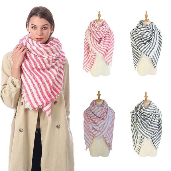 scarves the imitation cashmere wild black and white plaid embroidered scarf thickened increased warmth ladies, Blue;gray
scarves the imitation cashmere wild black and white plaid embroidered scarf thickened increased warmth ladies, Blue;gray