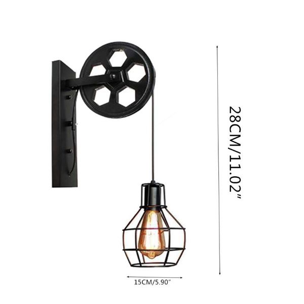 wall lamp country bronze industrial style retro creative wrought iron roller lights restaurant corridor aisle lamps
wall lamp country bronze industrial style retro creative wrought iron roller lights restaurant corridor aisle lamps