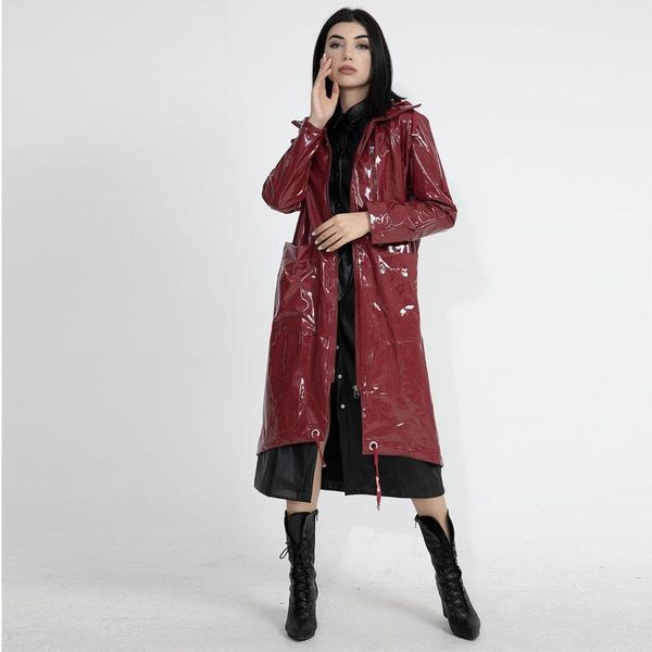 raincoats women patent leather shiny waterproof long rainwear raincoat fashion rain coat hooded for outdoor hiking travel fishing climbin
raincoats women patent leather shiny waterproof long rainwear raincoat fashion rain coat hooded for outdoor hiking travel fishing climbin