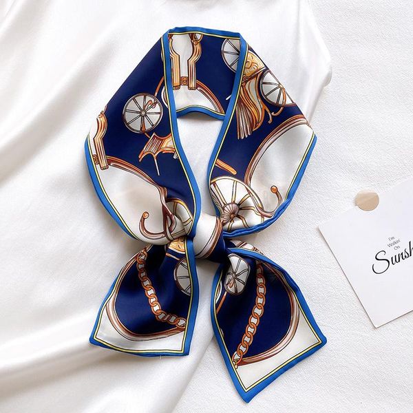 scarves small kerchief silk scarf satin hair for women fashion print head scarfs female 100*10cm headband neck ladies spring, Blue;gray
scarves small kerchief silk scarf satin hair for women fashion print head scarfs female 100*10cm headband neck ladies spring, Blue;gray