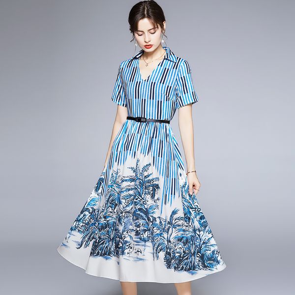 2022 slim striped a-line dress runway designer short sleeve v-neck holiday prom office ladies elegant printed midi dresses summer autumn hig, Black;gray
2022 slim striped a-line dress runway designer short sleeve v-neck holiday prom office ladies elegant printed midi dresses summer autumn hig, Black;gray