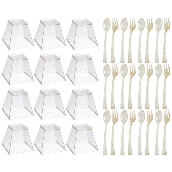disposable cups & straws 1set dessert cup spook fork party serving flatware golden
disposable cups & straws 1set dessert cup spook fork party serving flatware golden