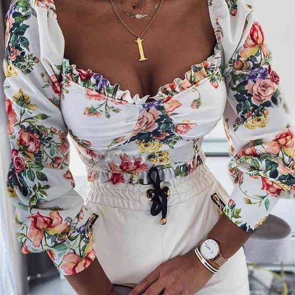 summer new women's long puff sleeve crop blouses ladies vintage floral print short shirts clothes party clubwear 210401, White
summer new women's long puff sleeve crop blouses ladies vintage floral print short shirts clothes party clubwear 210401, White