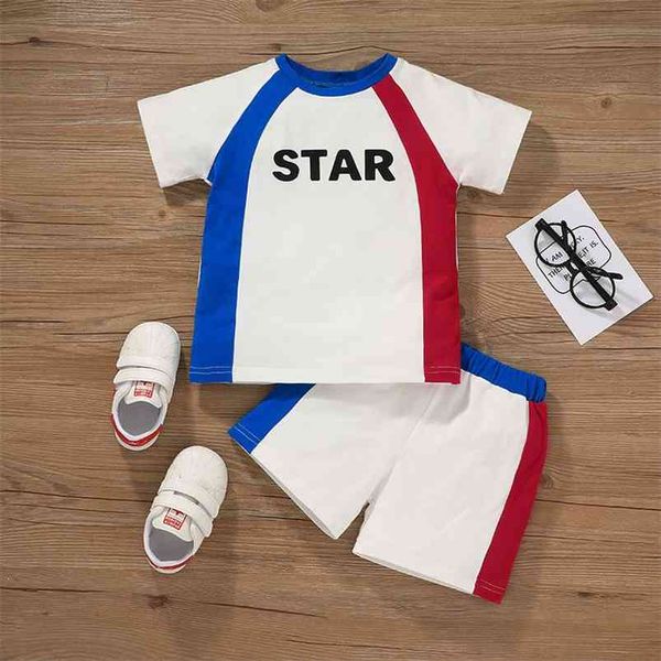 summer children sets casual short sleeve o neck letter t-shirt patchwork shorts 2pcs girl boys clothes set 18m-6t 210629, White
summer children sets casual short sleeve o neck letter t-shirt patchwork shorts 2pcs girl boys clothes set 18m-6t 210629, White