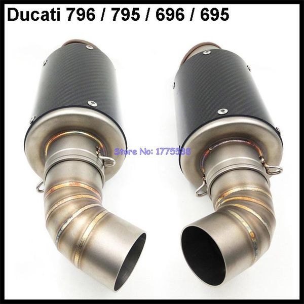 motorcycle exhaust system 1 pair for du ca ti 796 795 696 695 muffler pipe set carbon fiber and down pipes
motorcycle exhaust system 1 pair for du ca ti 796 795 696 695 muffler pipe set carbon fiber and down pipes