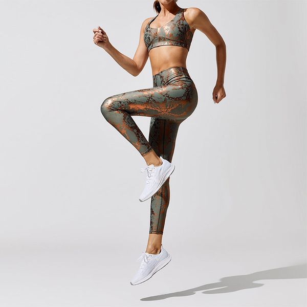 2 piece set of snake print yoga suit high waist sports leggings women's running fitness suit, White;red
2 piece set of snake print yoga suit high waist sports leggings women's running fitness suit, White;red
