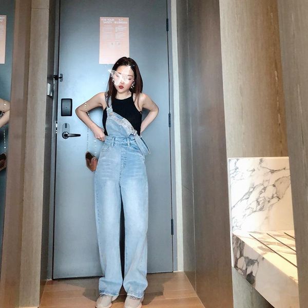 women's jeans hxjjp the summer 2021 overalls south korean version of loose-fitting straight leg pants student wear, Blue
women's jeans hxjjp the summer 2021 overalls south korean version of loose-fitting straight leg pants student wear, Blue